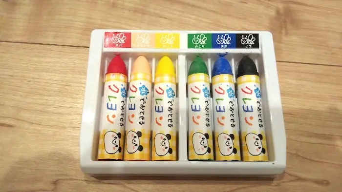 サクラクレパス水で落とせるクレヨン