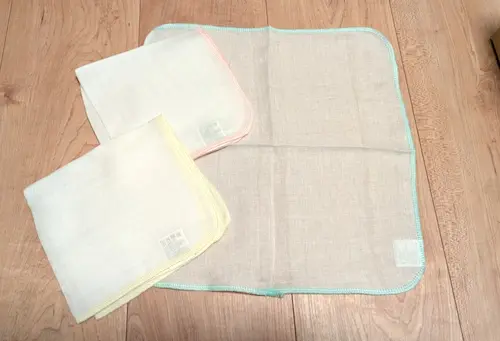 ダイソーのガーゼハンカチをリコーダー用ガーゼに代用