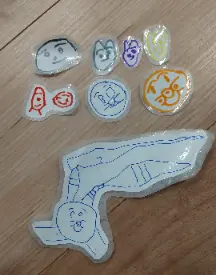 手作りシールの完成!