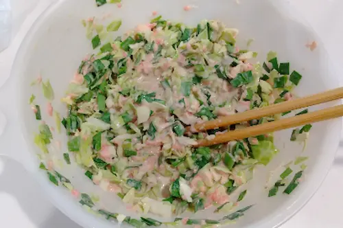 昭和産業 包まない混ぜ餃子の素の作り方