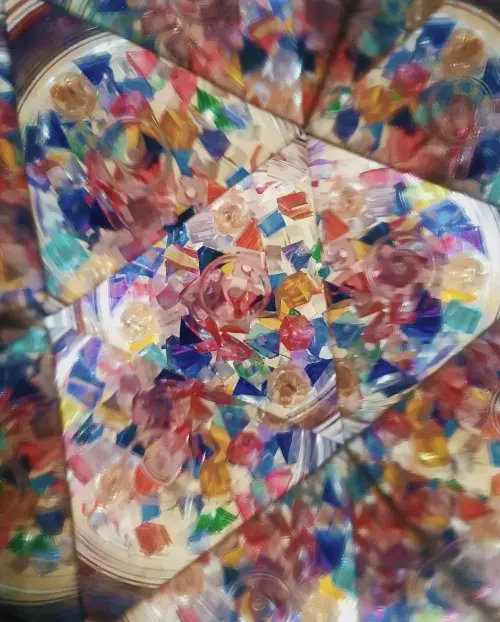 手作り万華鏡の中