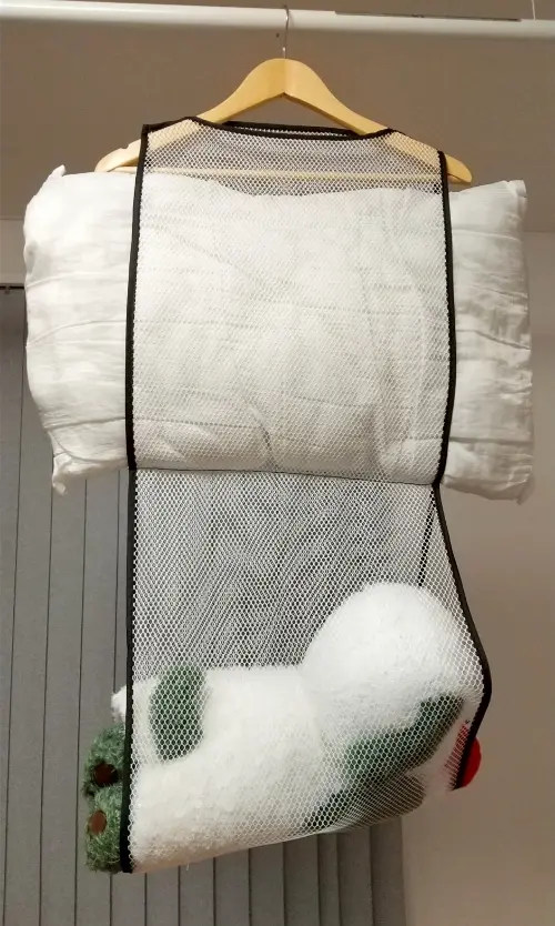 ぬいぐるみ干しにも大活躍!