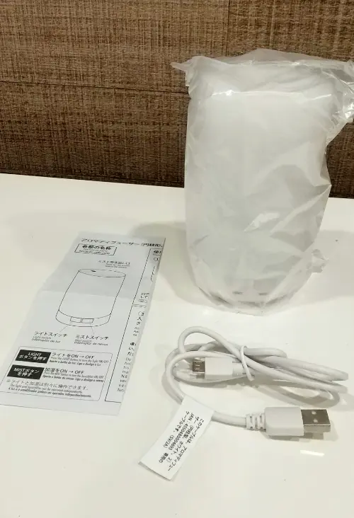 ダイソー加湿器アロマディフューザー内容