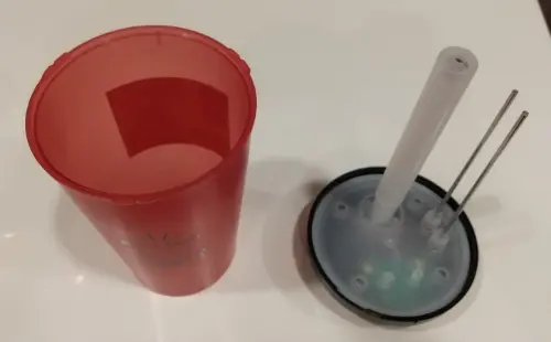 ダイソー加湿器コーヒーカップ型内部