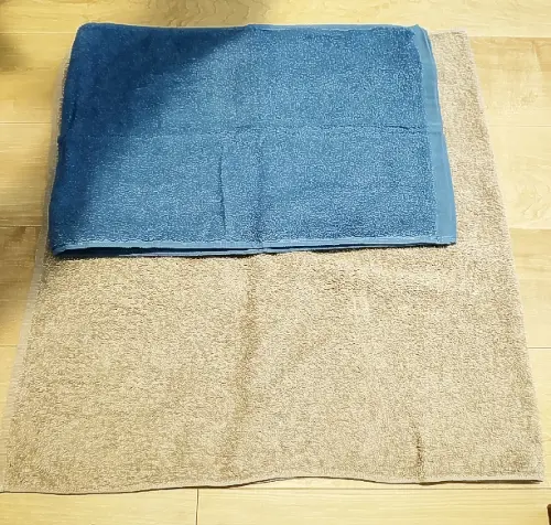 キャンドゥバスタオルいらずのサイズ比較写真