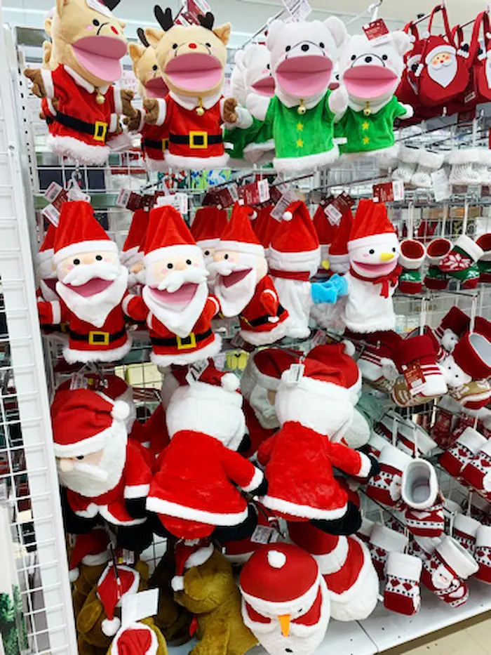 ダイソーのクリスマスグッズ「パペット」