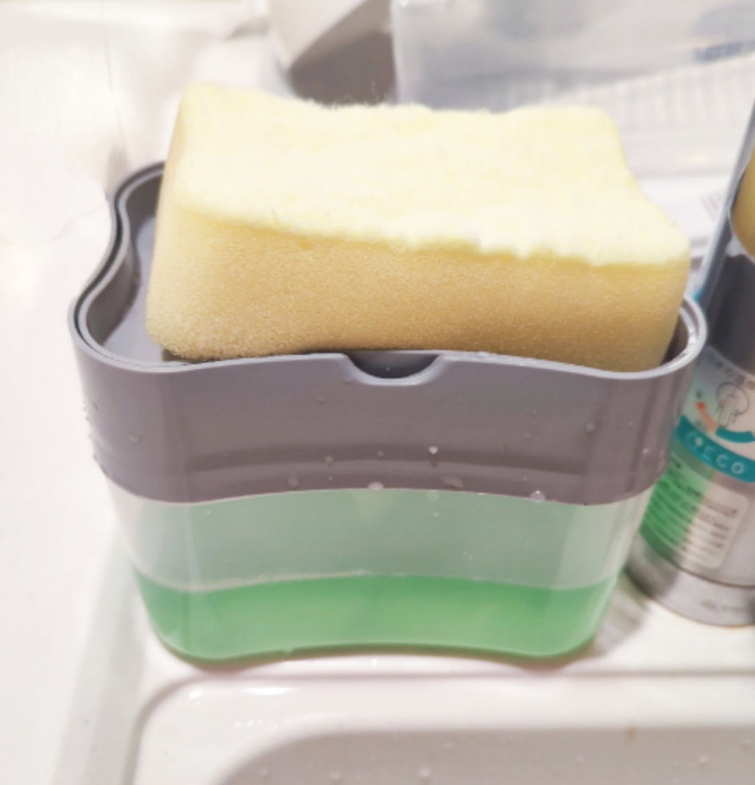 キャンドゥ キッチンソープディスペンサー プッシュ式の使い方