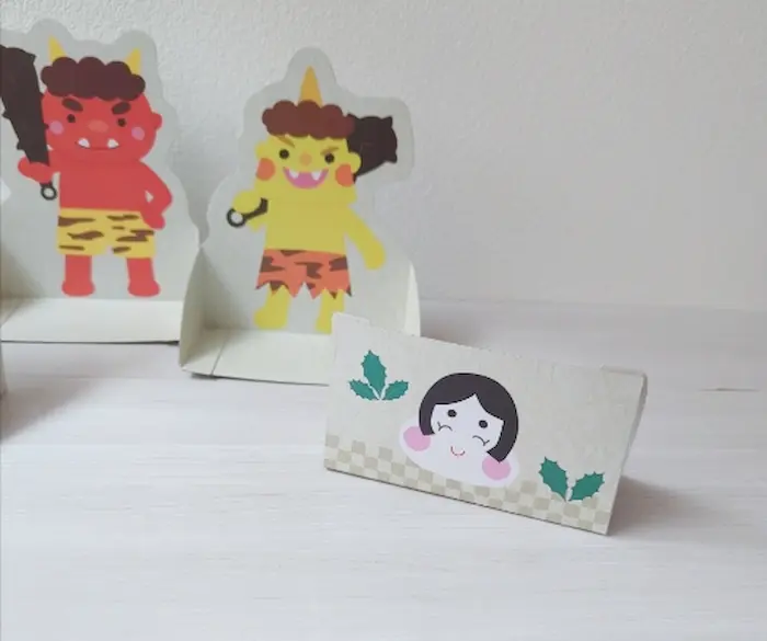 豆まき用 的当ての裏側