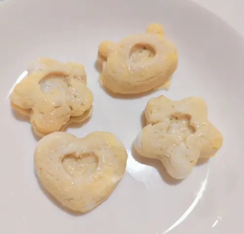 ダイソー「レンジでミニ卵焼き」完成形