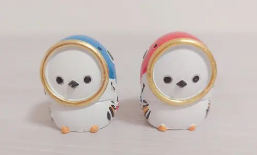 シマエナガの置物│こいのぼりVer