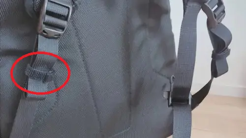 配線ベルト（面ファスナー）取り付けた写真