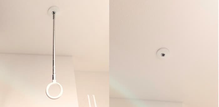 スポットホスクリーン取り外す前と取り外したあと