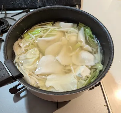 水餃子 和風だし鍋