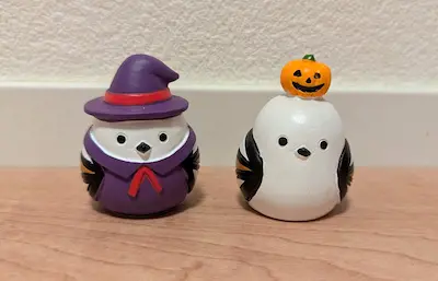 キャンドゥ シマエナガのハロウィンの置物