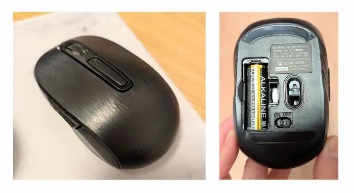 ダイソーBluetooth5ボタンマウス【静音タイプ】550円(税込)の特徴