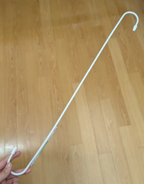 ダイソークローゼット二段収納のS字フック