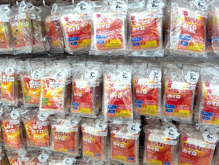 ダイソーのホッカイロ売り場