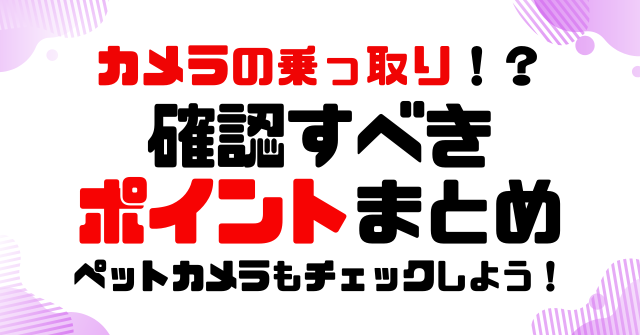 カメラの乗っ取り！？確認すべきポイントまとめ！ペットカメラもチェックしよう！のアイキャッチ