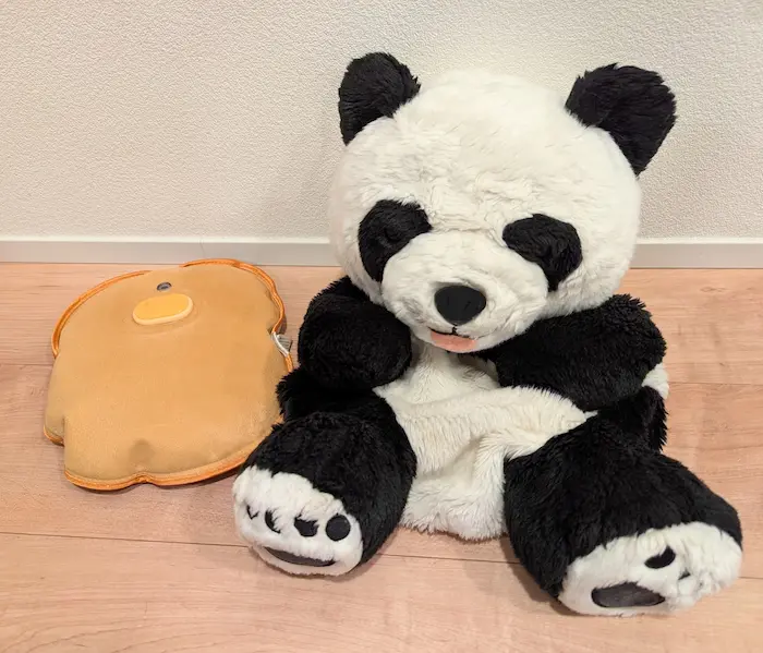 充電式湯たんぽ　パンダのぬいぐるみ