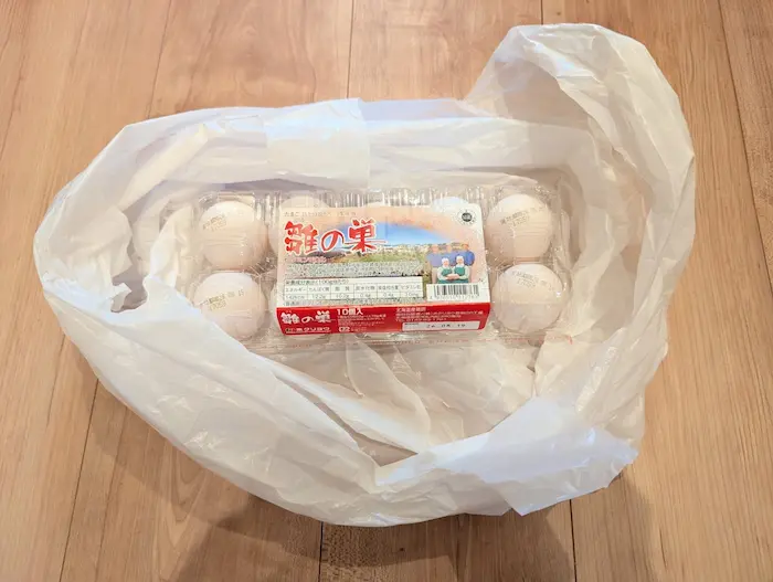 玉子は単体で袋に入っていた